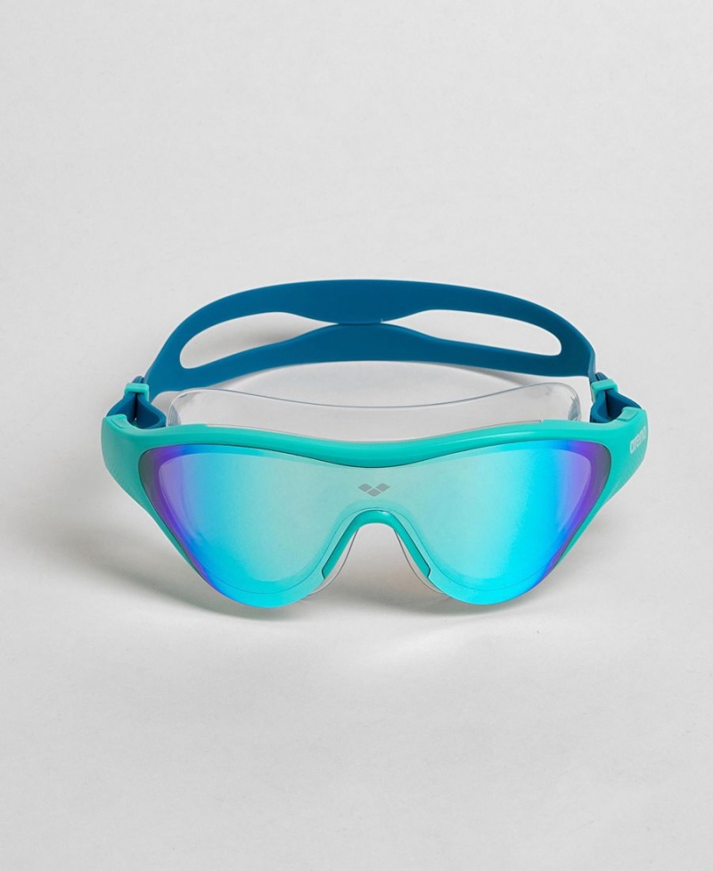 Bleu Bleu Marine Lunette Natation Arena The One Mirror Mask - KWY-9508635