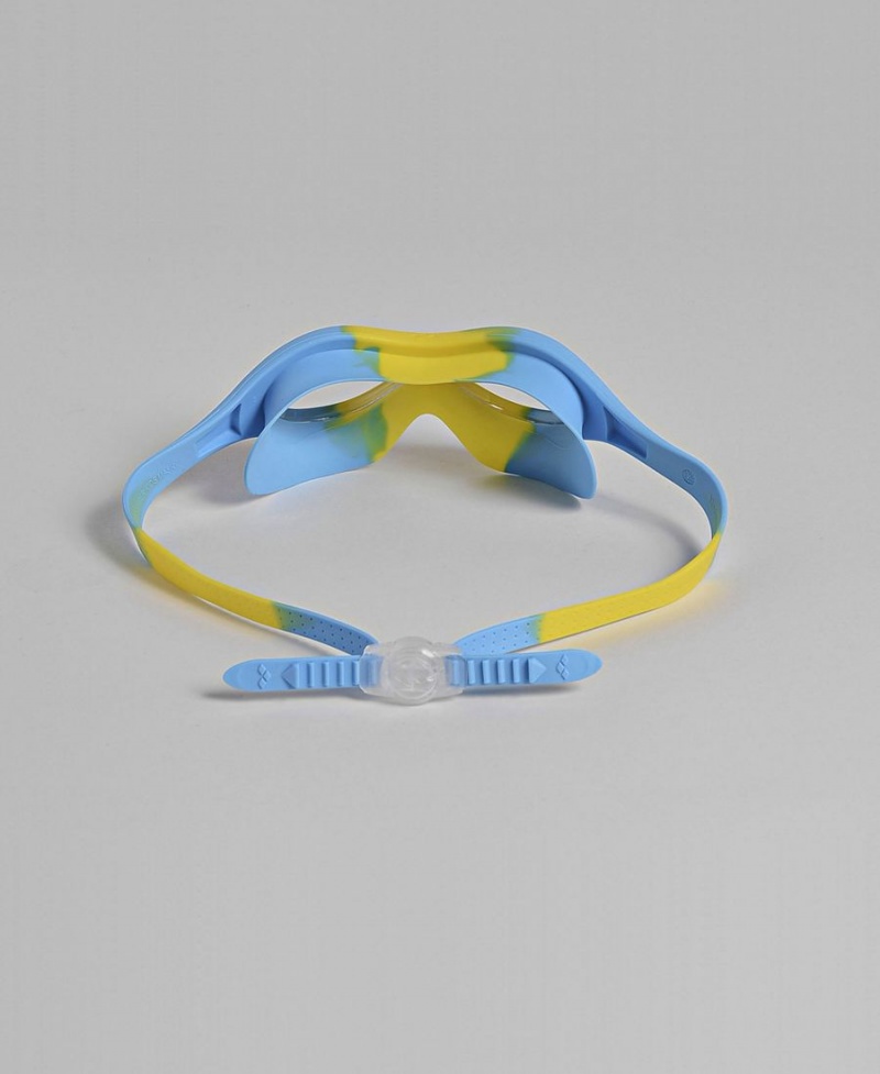 Jaune Bleu Lunette Natation Arena Spider Kids Mask - XNS-0850466