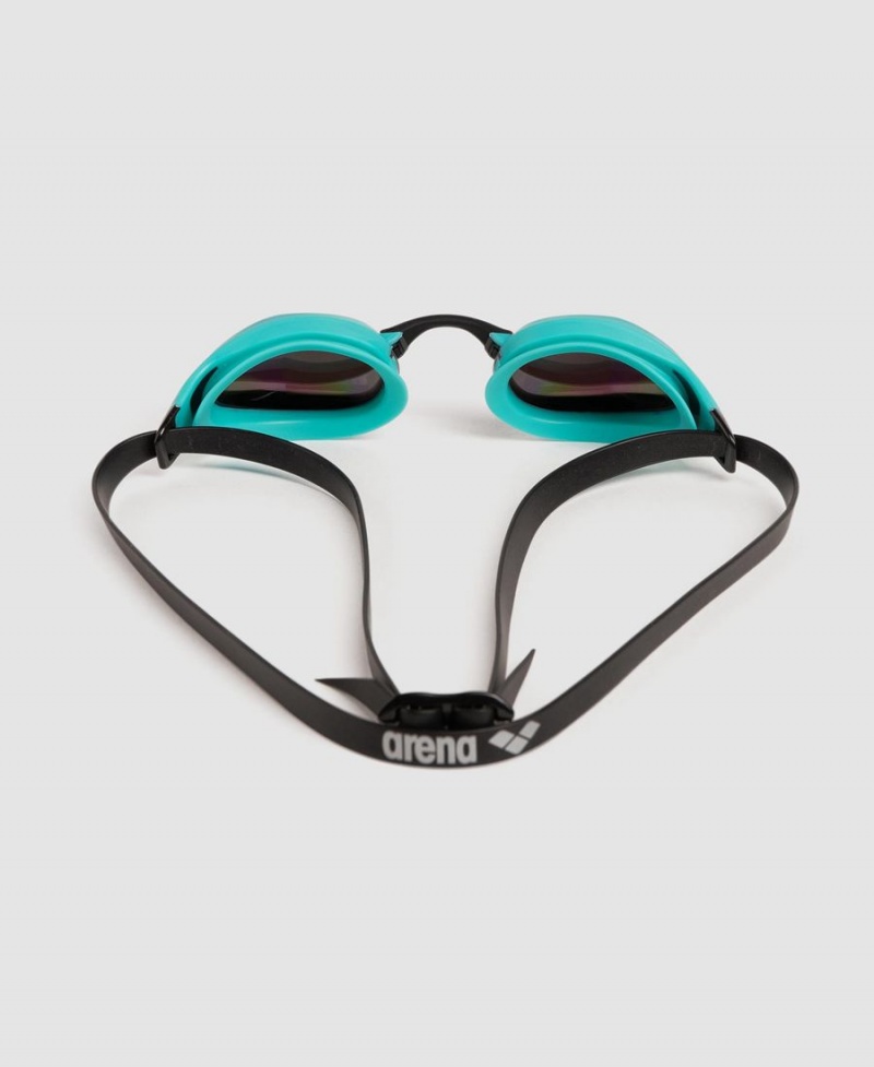 Vert Bleu Lunette Natation Arena Cobra Core Swipe Mirror - HFY-3042911