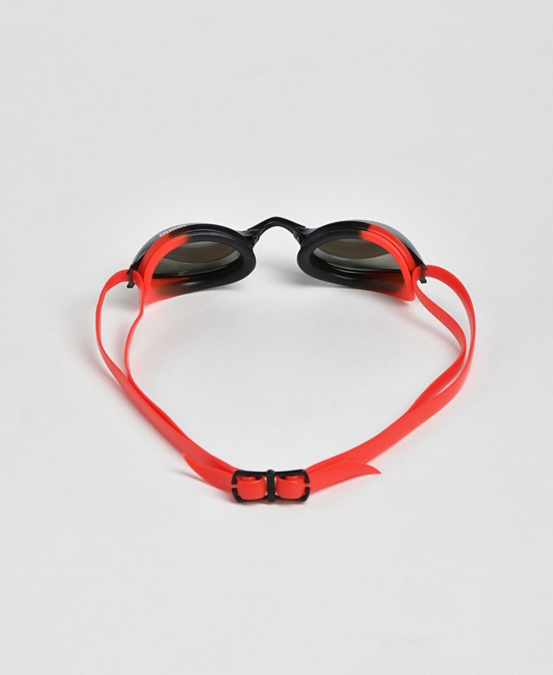 Argent Noir Rouge Lunette Natation Arena Python Mirror - GUG-9730681