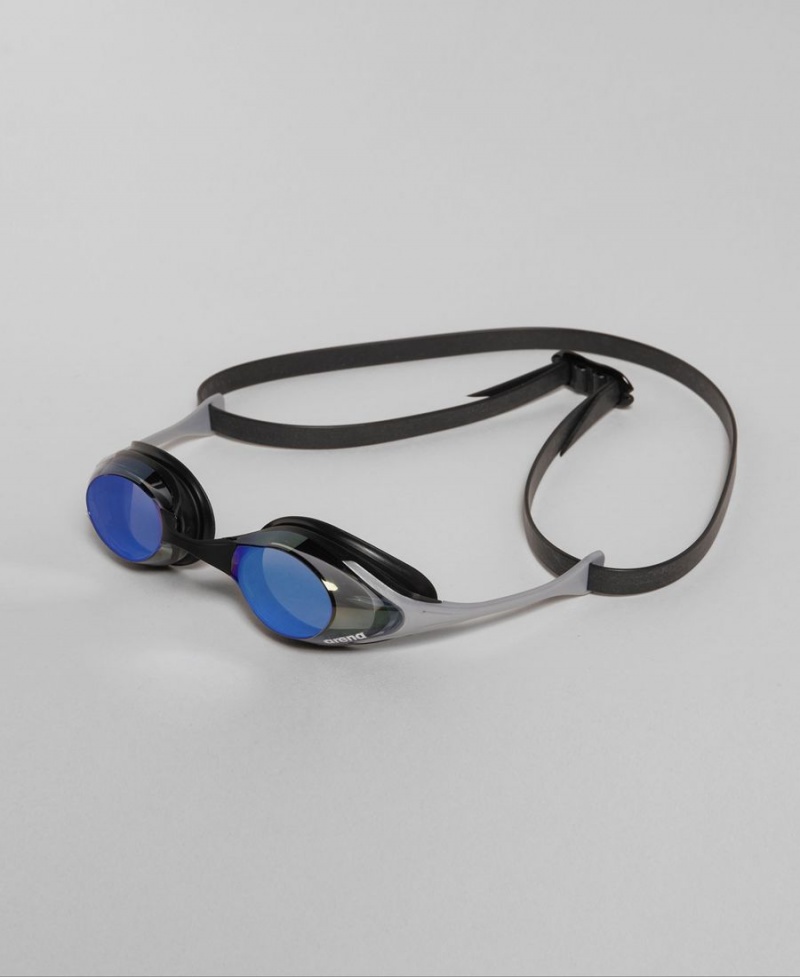 Bleu Argent Noir Lunette Natation Arena Cobra Swipe Mirror - TJC-3592668