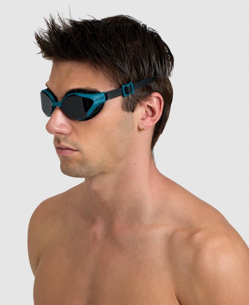 Bleu Marine Noir Lunette Natation Arena Air-Bold Swipe - CTF-2970400