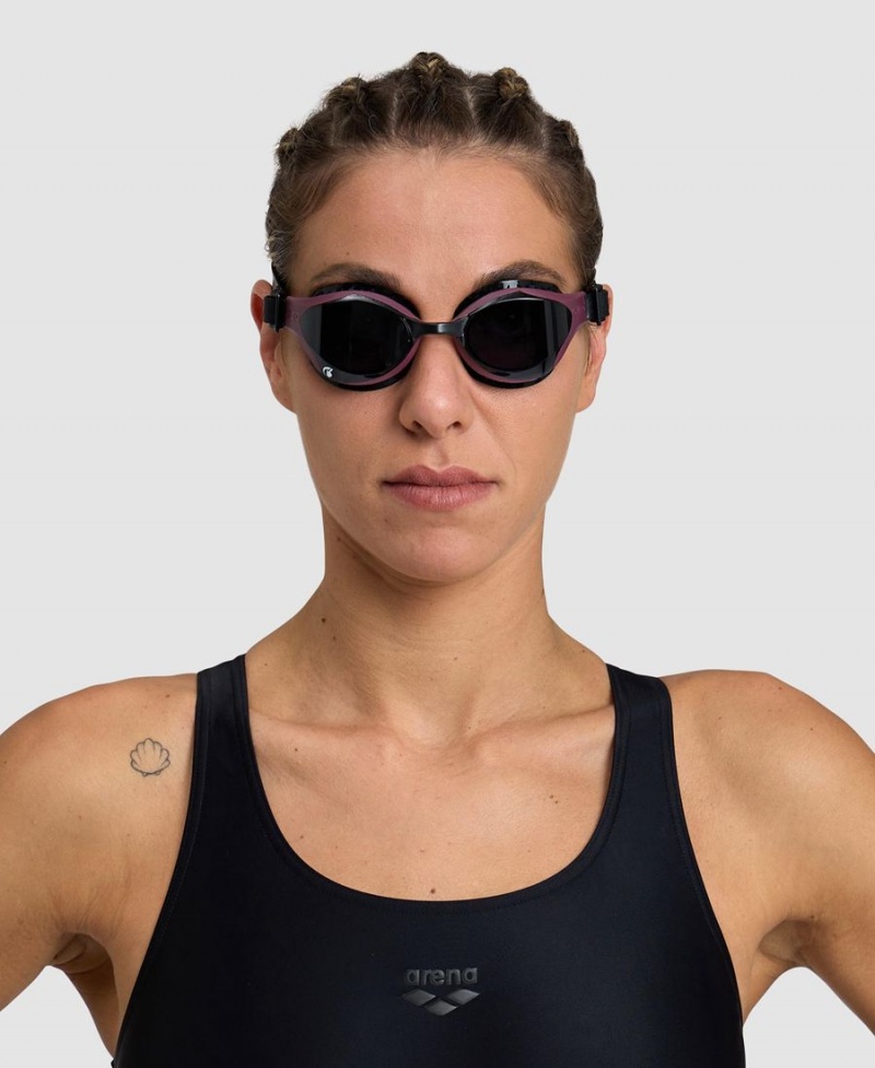 Bordeaux Noir Lunette Natation Arena Air-Bold Swipe - IYA-0188999