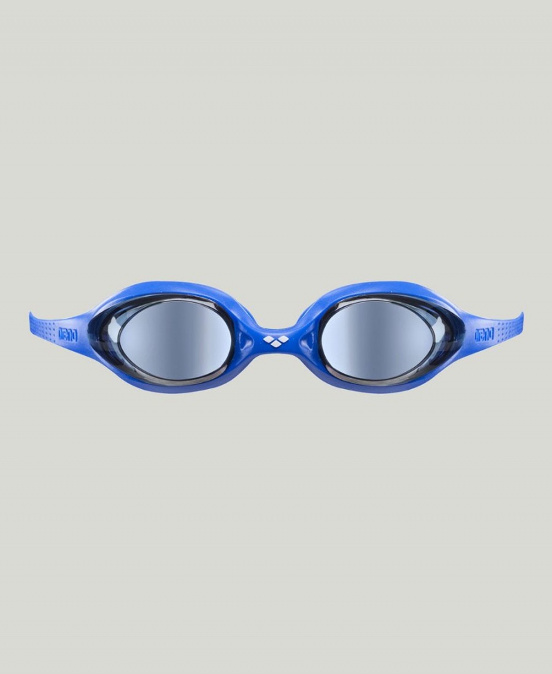 Bleu Jaune Lunette Natation Arena Spider Youth Mirror - NMI-1532819