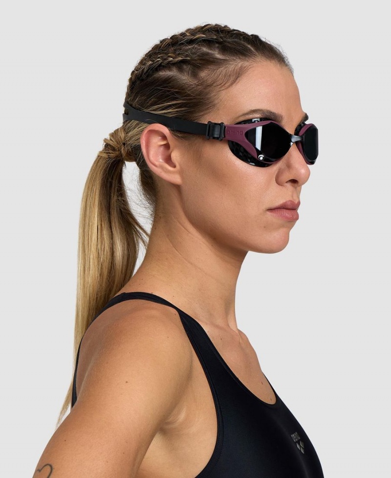 Bordeaux Noir Lunette Natation Arena Air-Bold Swipe - IYA-0188999