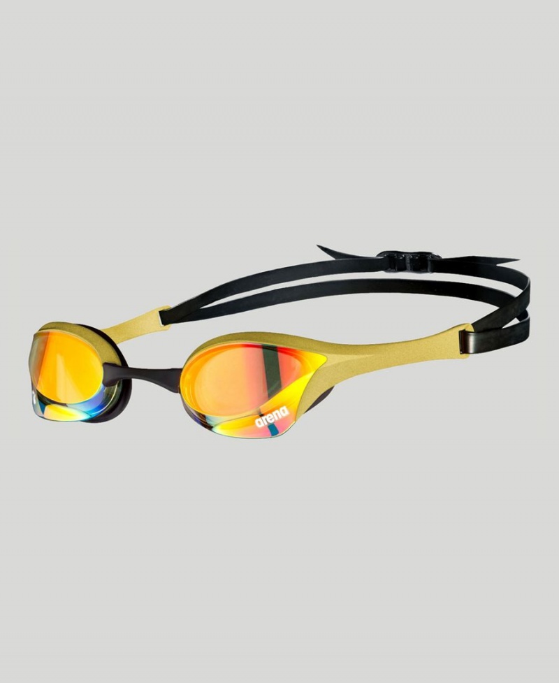 Jaune Doré Lunette Natation Arena Cobra Ultra Swipe Mirror - XZH-9376993