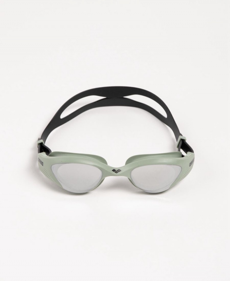 Argent Vert Noir Lunette Natation Arena The One Mirror - BFL-3718789