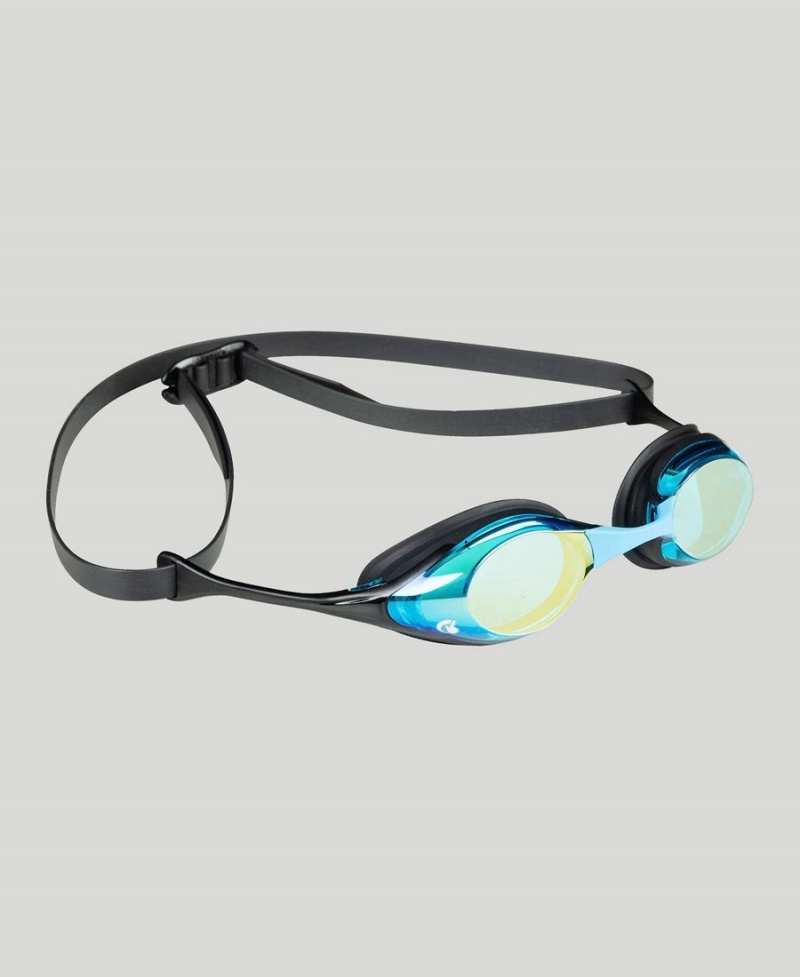 Bleu Noir Lunette Natation Arena Cobra Swipe Mirror - MER-3453387