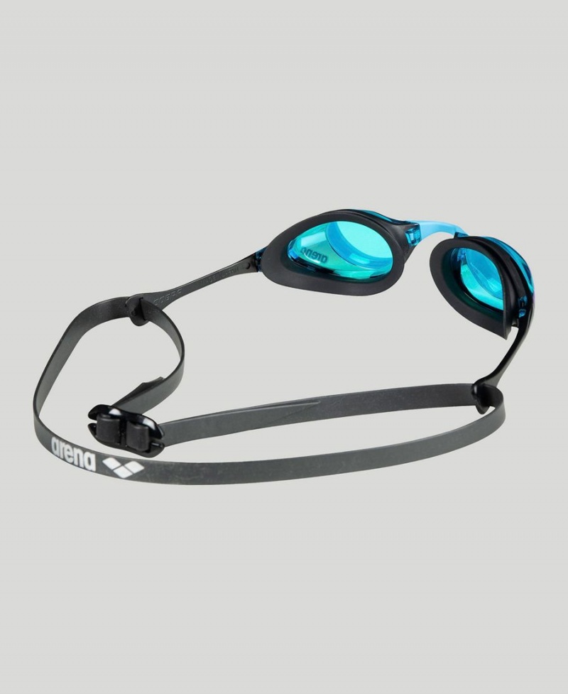 Bleu Noir Lunette Natation Arena Cobra Swipe Mirror - MER-3453387