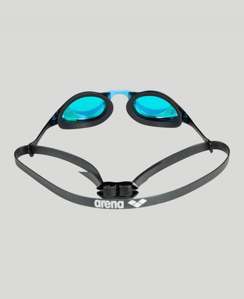 Bleu Noir Lunette Natation Arena Cobra Swipe Mirror - MER-3453387