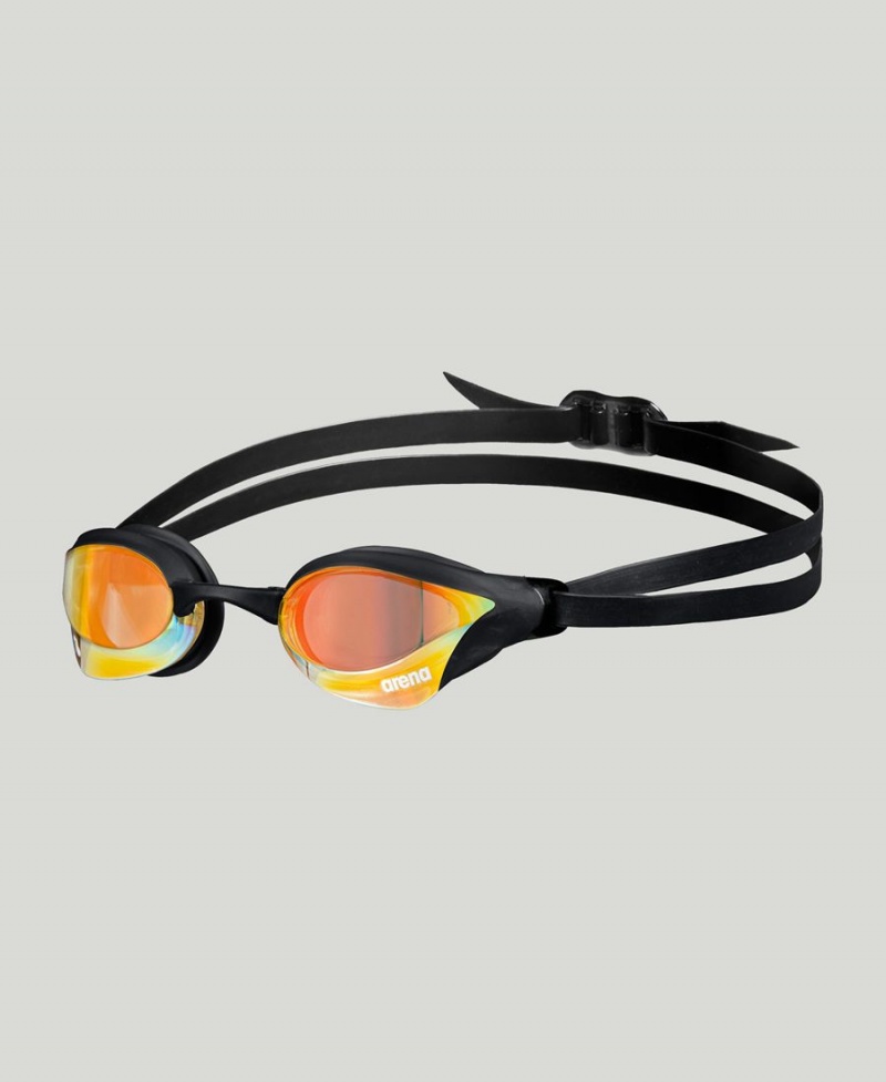 Jaune Noir Lunette Natation Arena Cobra Core Swipe Mirror - ZYF-5531176