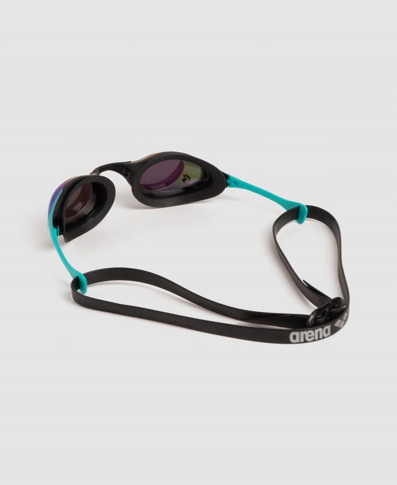 Vert Turquoise Noir Lunette Natation Arena Cobra Swipe Mirror - CYT-1530989