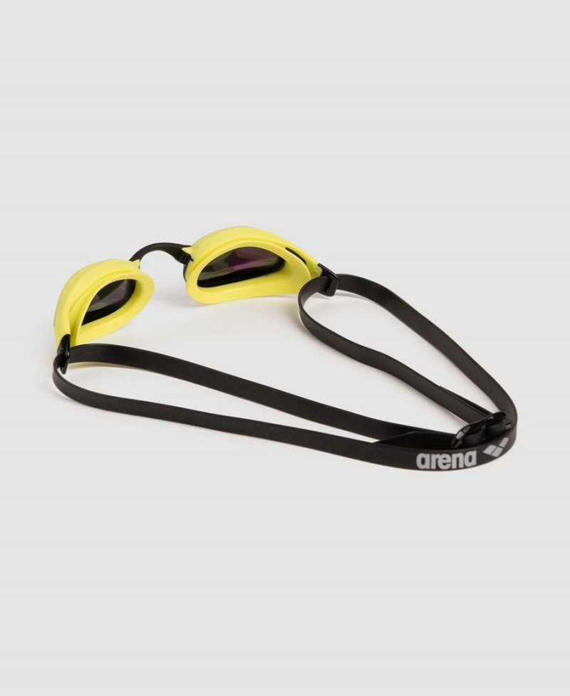 Vert Jaune Lunette Natation Arena Cobra Core Swipe Mirror - FJG-2778557