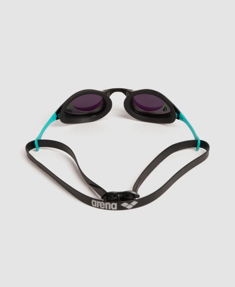 Vert Turquoise Noir Lunette Natation Arena Cobra Swipe Mirror - CYT-1530989