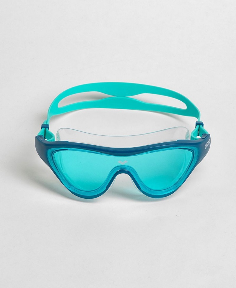 Bleu Turquoise Lunette Natation Arena The One Mask - NRM-1928526