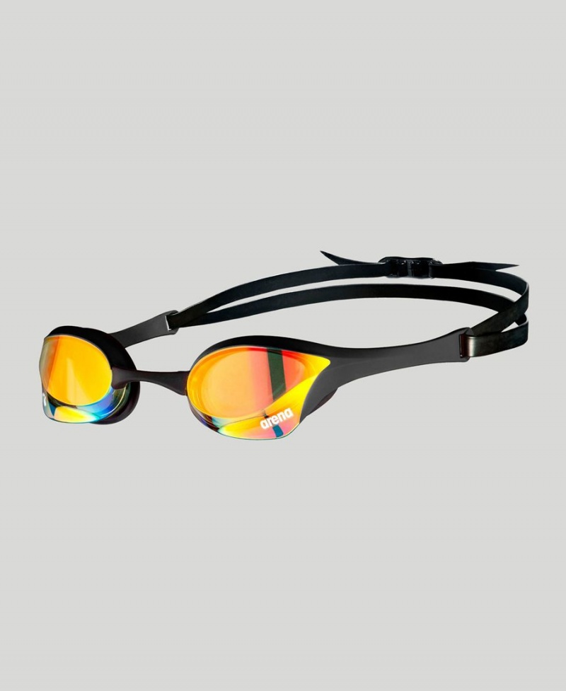 Jaune Noir Lunette Natation Arena Cobra Ultra Swipe Mirror - IXV-1537042