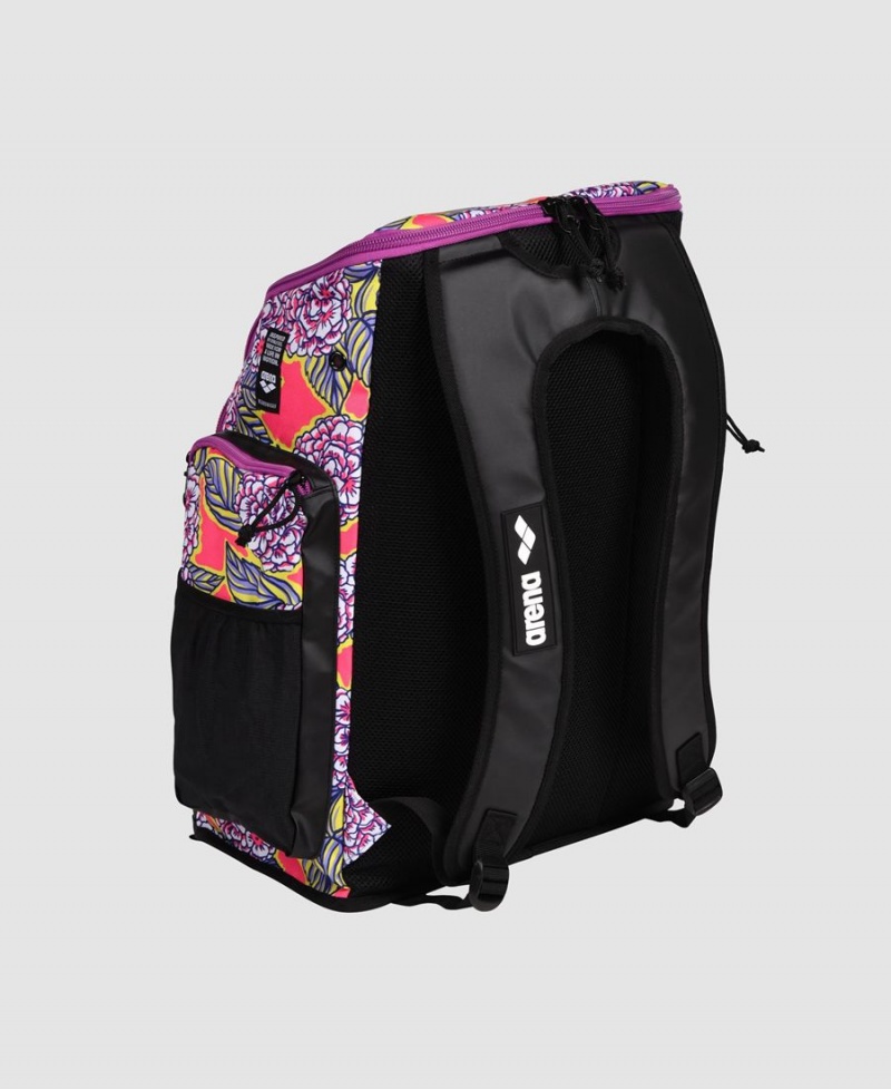 Noir Violette Multicolore Sac a Dos Arena Spiky III 45 Allover Print - KYB-9888423