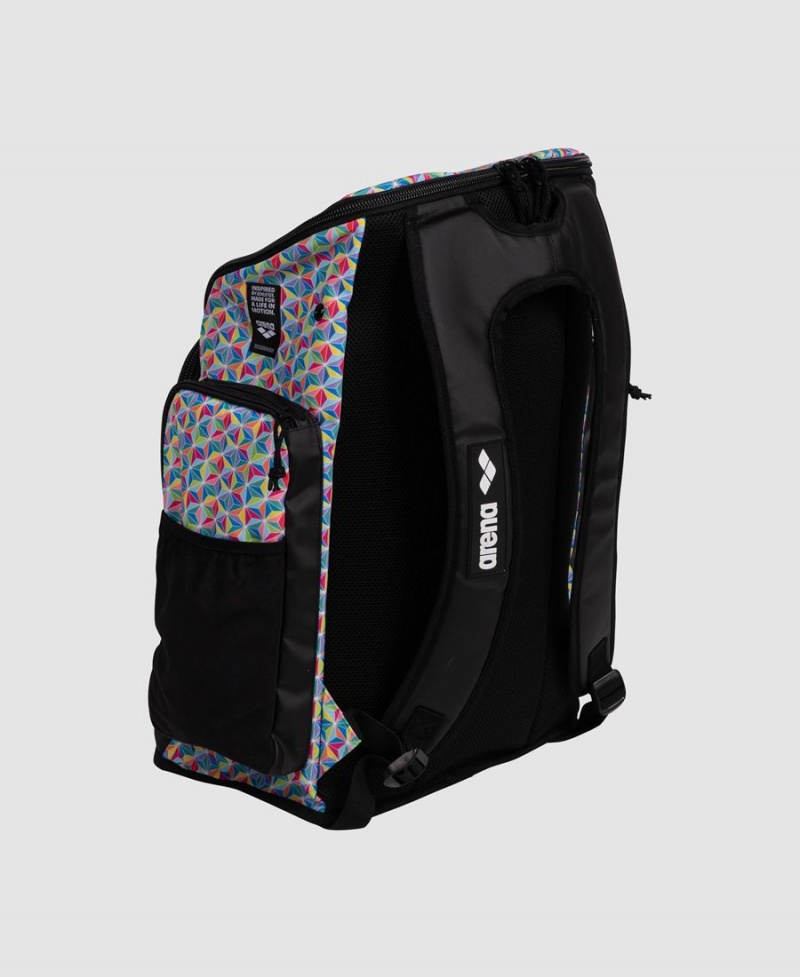 Noir Bleu Multicolore Sac a Dos Arena Spiky III 45 Allover Print - FAD-5630562