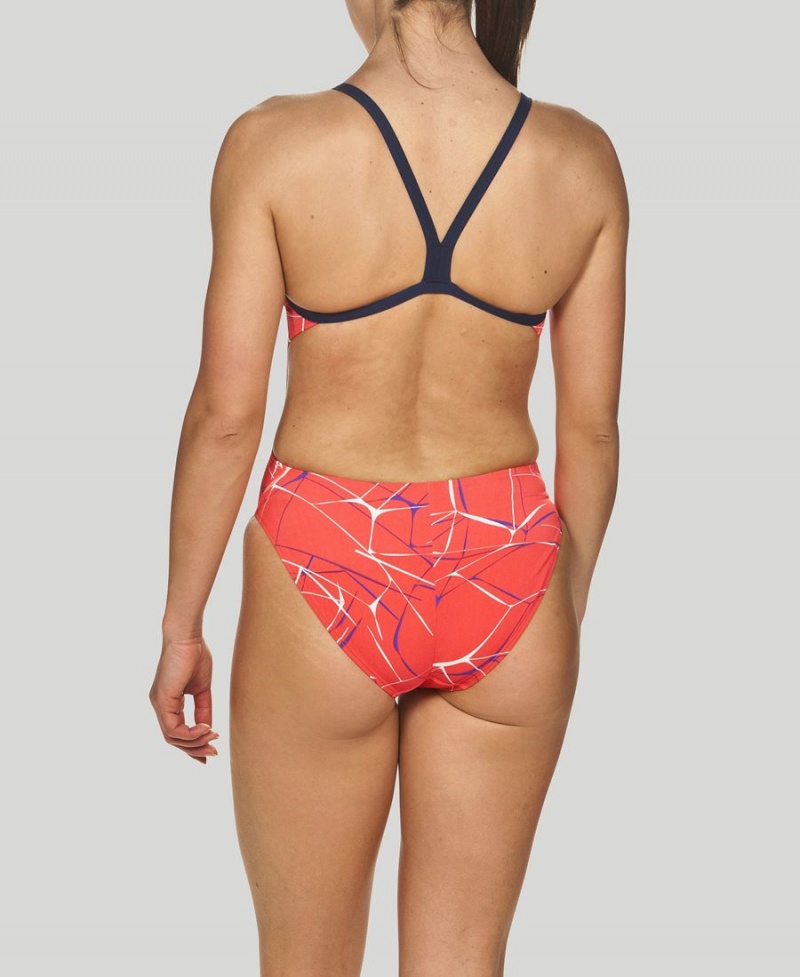 Rouge Bleu Marine Maillot de Bain Arena D'eau Challenge Back - YRB-9329430