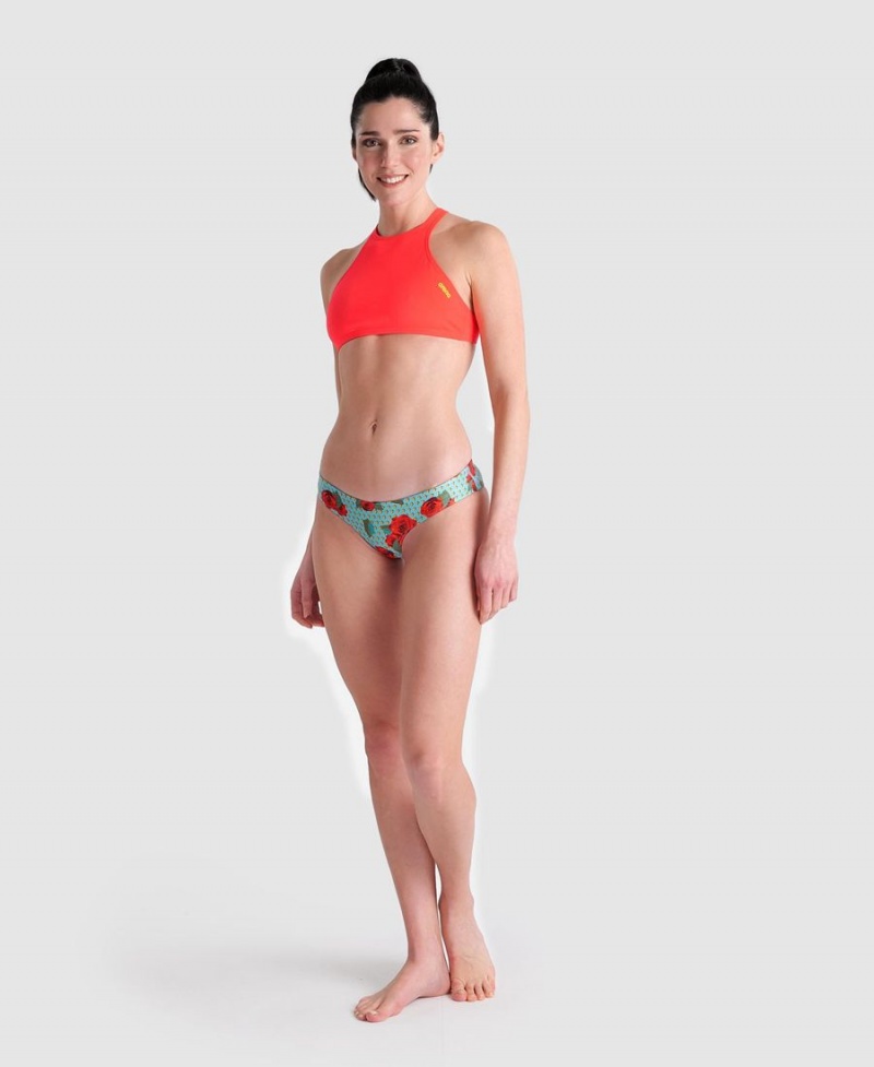 Turquoise Multicolore Bas de Bikini Arena Unique - MXP-2571453