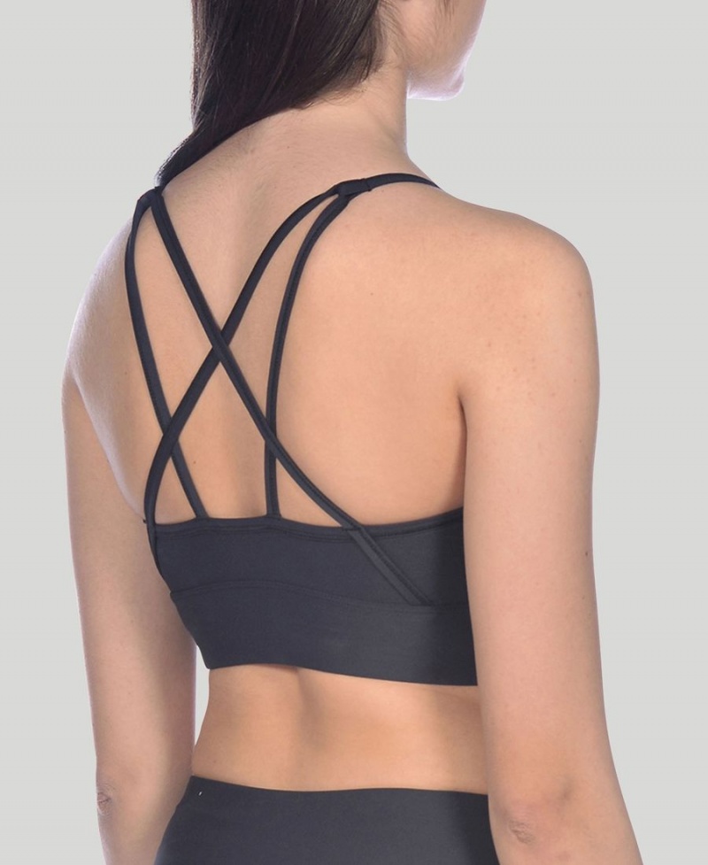 Noir Soutien Gorge Sport Arena Gym Cross Straps - ZQD-1193730