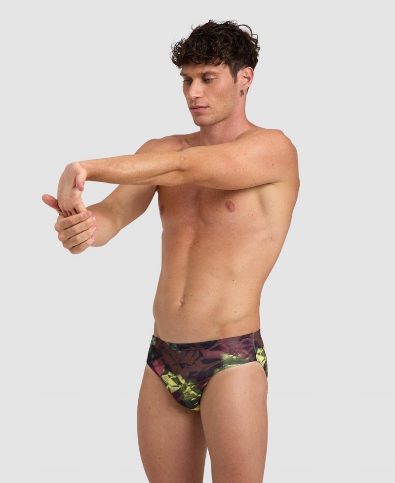 Rouge Multicolore Slip de Bain Arena Hero Camo - NOE-4738082