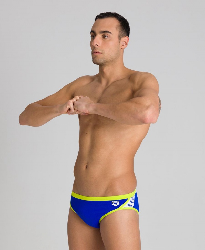 Bleu Vert Slip de Bain Arena Team Stripe - PRT-1500771