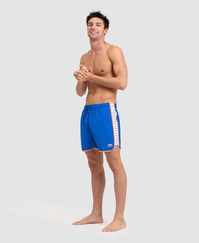 Bleu Orange Short Arena Icons Team Stripe - JJN-6346319