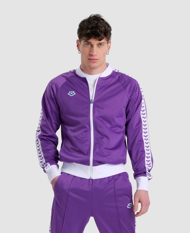 Violette Blanche Veste Arena Relax IV Team Full-Zip - AKK-3908309