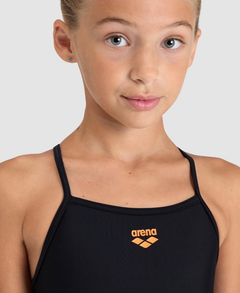 Noir Maillot de Bain Arena Solid Light Drop Back - MSF-9557188