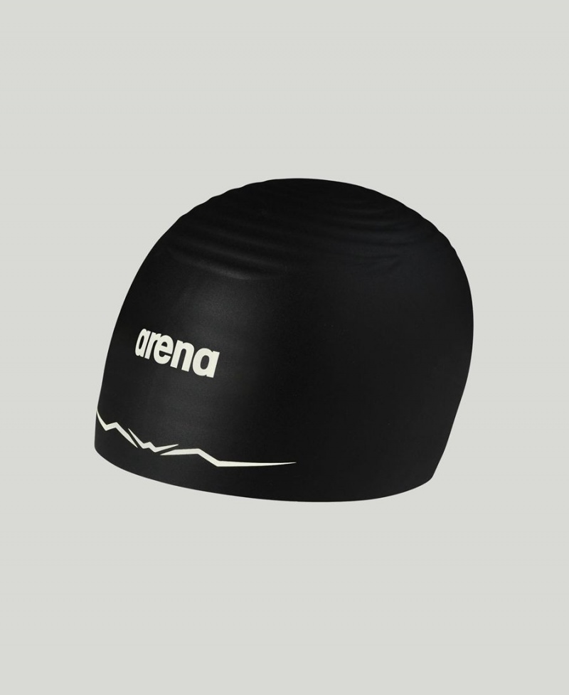 Noir Blanche Bonnet de Bain Arena Aquaforce Wave - ZQN-8275153