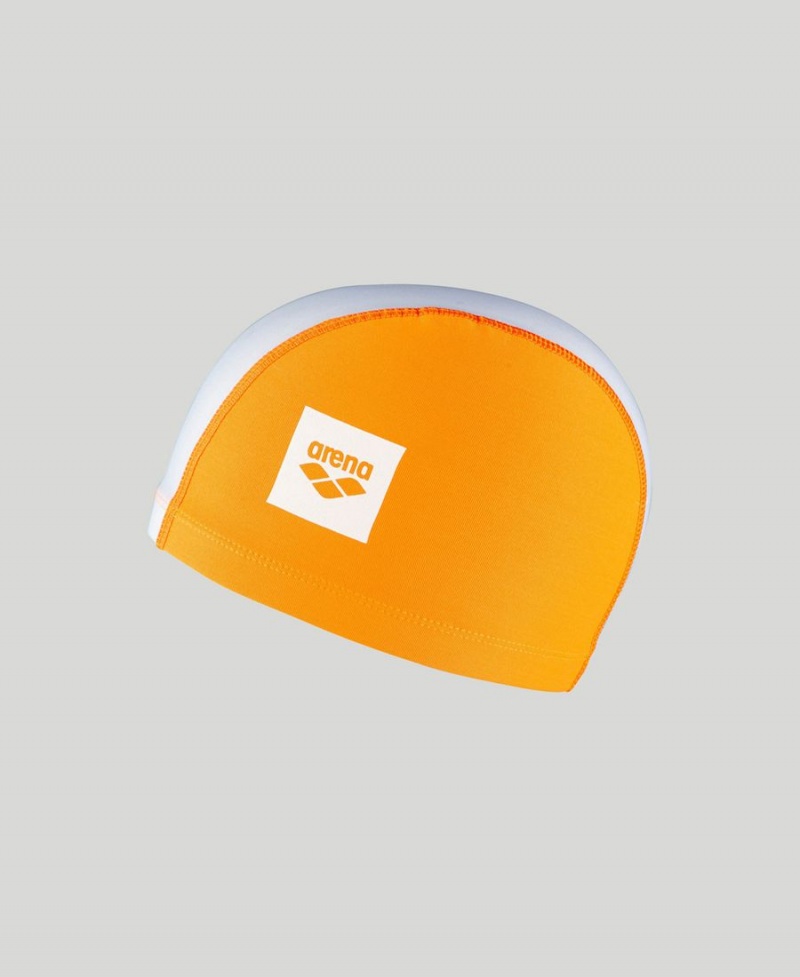 Orange Blanche Bonnet de Bain Arena Unix II Junior - PRU-3670060